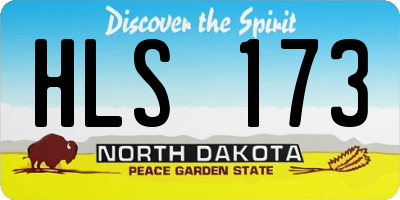 ND license plate HLS173