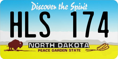 ND license plate HLS174