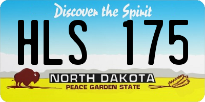 ND license plate HLS175