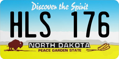 ND license plate HLS176