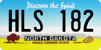 ND license plate HLS182