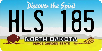 ND license plate HLS185