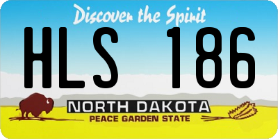 ND license plate HLS186