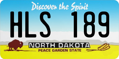 ND license plate HLS189