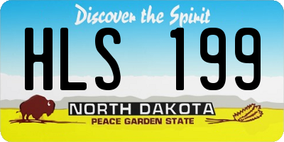 ND license plate HLS199