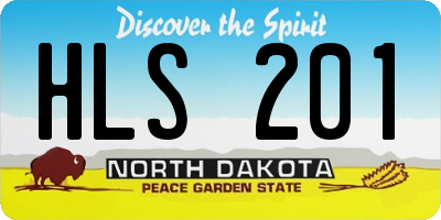 ND license plate HLS201