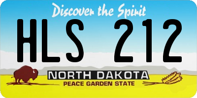 ND license plate HLS212