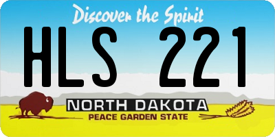 ND license plate HLS221