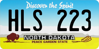 ND license plate HLS223