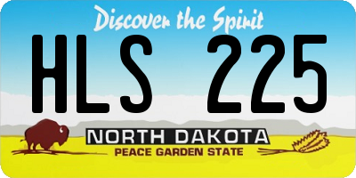 ND license plate HLS225