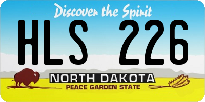 ND license plate HLS226