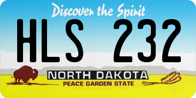 ND license plate HLS232