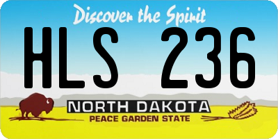 ND license plate HLS236