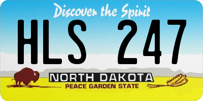 ND license plate HLS247