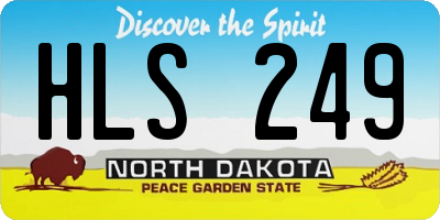 ND license plate HLS249
