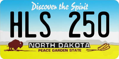 ND license plate HLS250