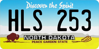 ND license plate HLS253