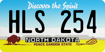 ND license plate HLS254
