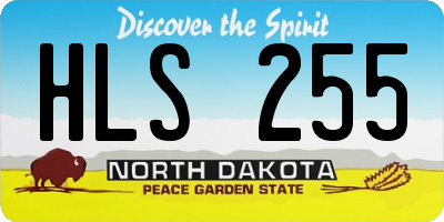 ND license plate HLS255