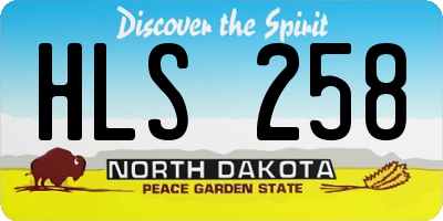 ND license plate HLS258