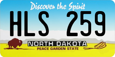ND license plate HLS259