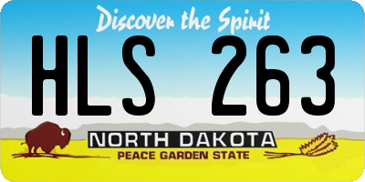 ND license plate HLS263