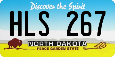 ND license plate HLS267