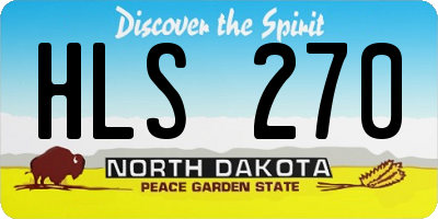 ND license plate HLS270