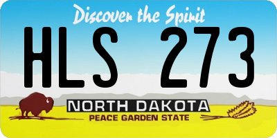 ND license plate HLS273