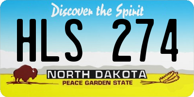 ND license plate HLS274