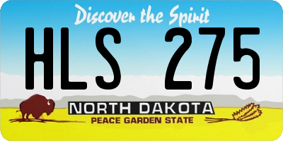 ND license plate HLS275