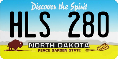 ND license plate HLS280