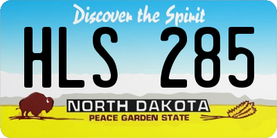 ND license plate HLS285
