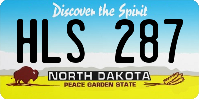 ND license plate HLS287