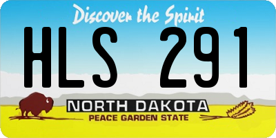 ND license plate HLS291