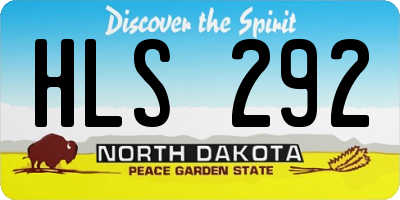 ND license plate HLS292
