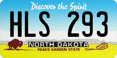 ND license plate HLS293