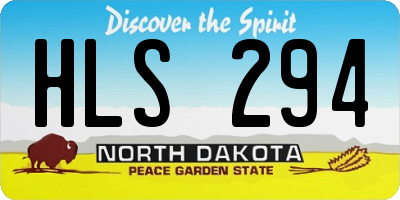 ND license plate HLS294