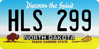 ND license plate HLS299