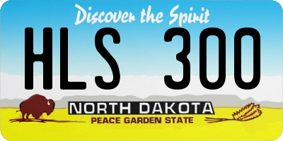ND license plate HLS300