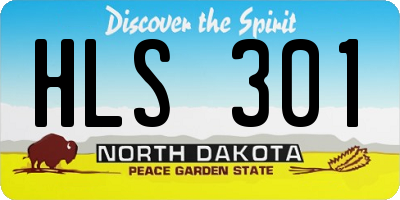 ND license plate HLS301