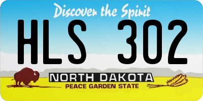 ND license plate HLS302