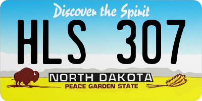 ND license plate HLS307