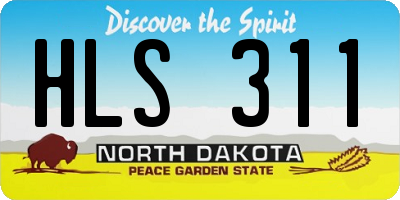 ND license plate HLS311