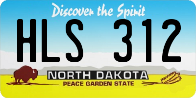 ND license plate HLS312