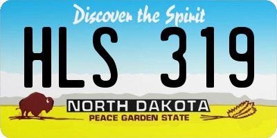 ND license plate HLS319