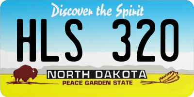ND license plate HLS320