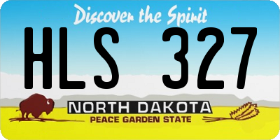 ND license plate HLS327