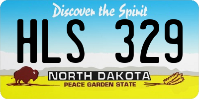 ND license plate HLS329