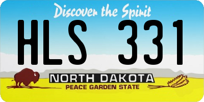 ND license plate HLS331